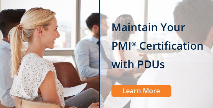 Earn PDUs to maintain your PMP® credential